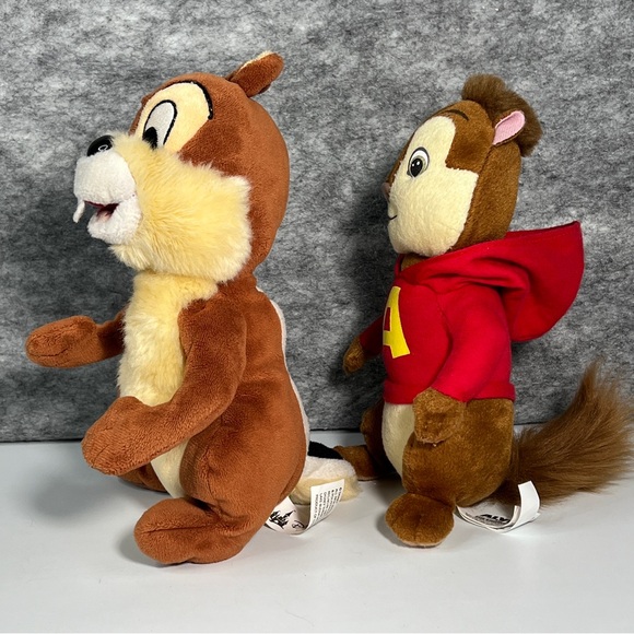 Disney Parks Alvin and the Chipmunks CHIP & ALVIN Plush Characters **READ** - Picture 9 of 15
